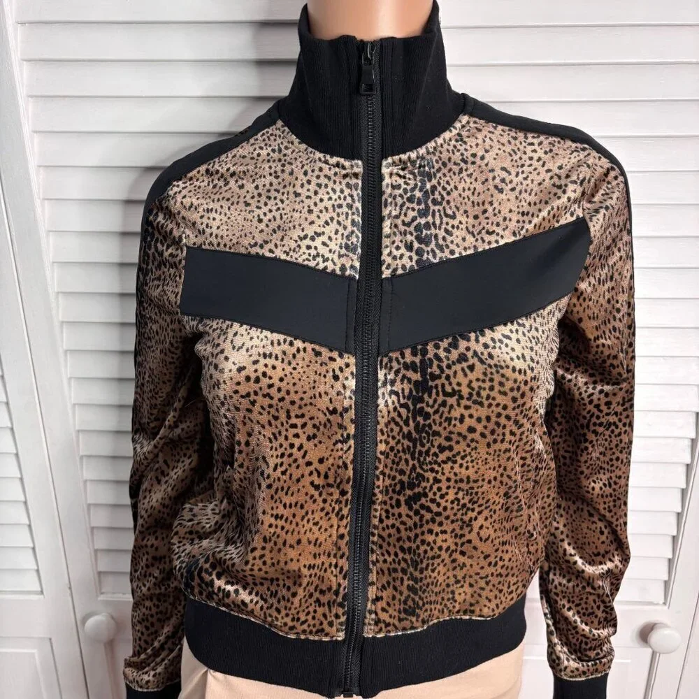 BUDDY LOVE Carmela Velour Track Jacket Size Small